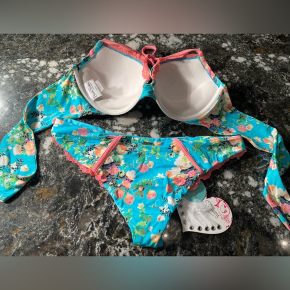 NWT and liner beach bunny bikini Bahama Mama XL set …Rare 💎 - Picture 10 of 13